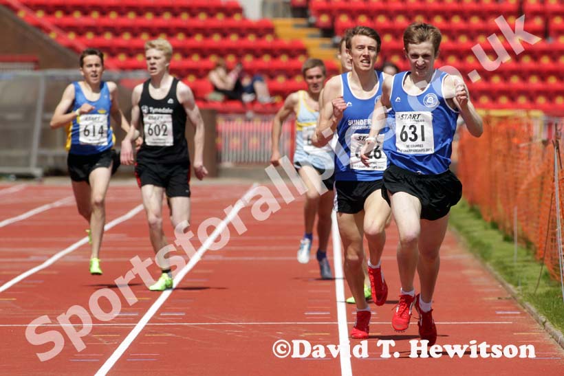 Michael Wilson (Sunderland) winning the under-20s 800 metres at the North Eastern Champs, Gateshead.